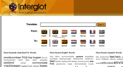 interglot|Search for Translations between English and Dutch .